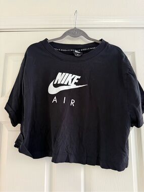 Nike Black Tee with White Nike Air Branding